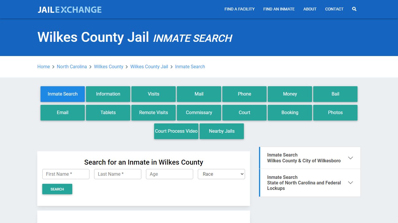 Wilkes County Jail, NC Inmate Search: Roster & Mugshots